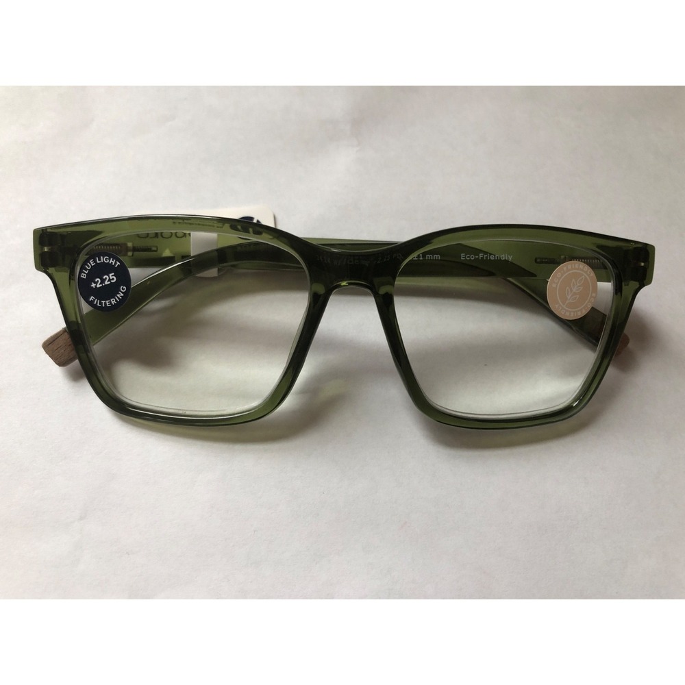 New Wilder Green Peepers Blue Light Filtering Reading Glasses +2.25